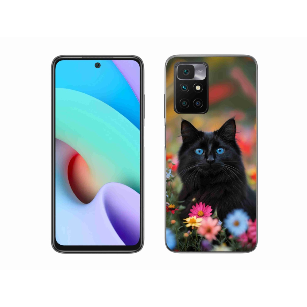 Gélový kryt mmCase na Xiaomi Redmi 10/Redmi 10 (2022) - čierne mačiatko 4