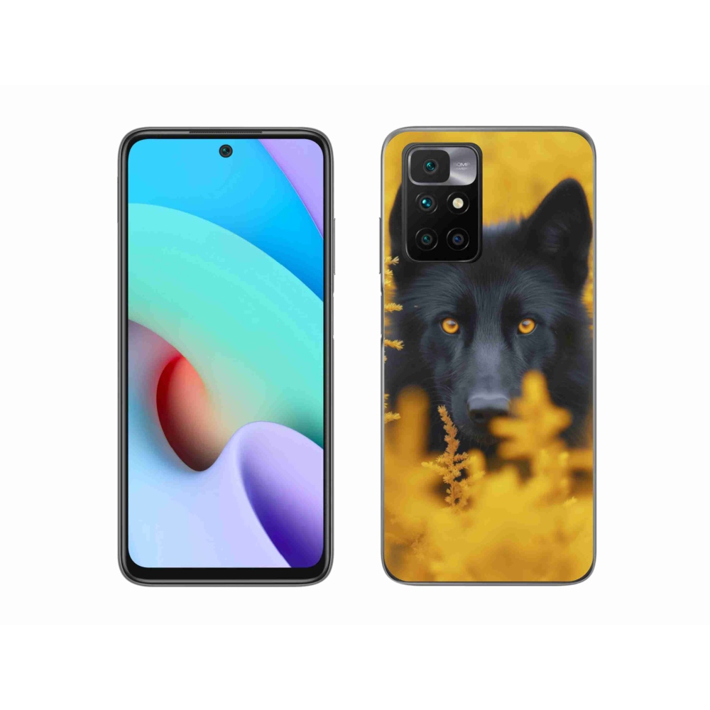 Gélový kryt mmCase na Xiaomi Redmi 10/Redmi 10 (2022) - čierny vlk 2