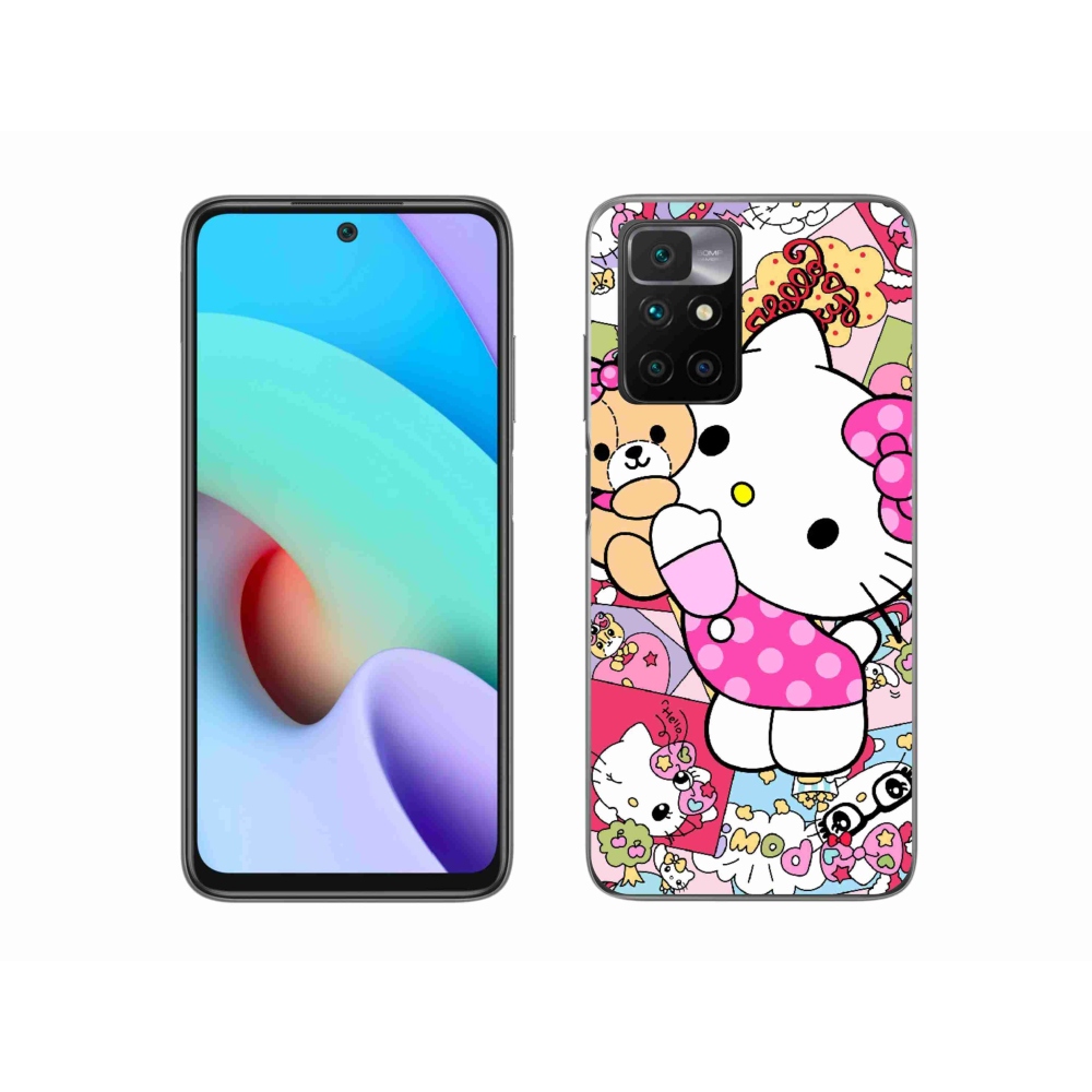 Gélový kryt mmCase na Xiaomi Redmi 10/Redmi 10 (2022) - cute kitty