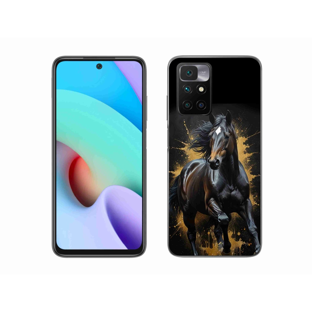 Gélový kryt mmCase na Xiaomi Redmi 10/Redmi 10 (2022) - elegantný čierny žrebec