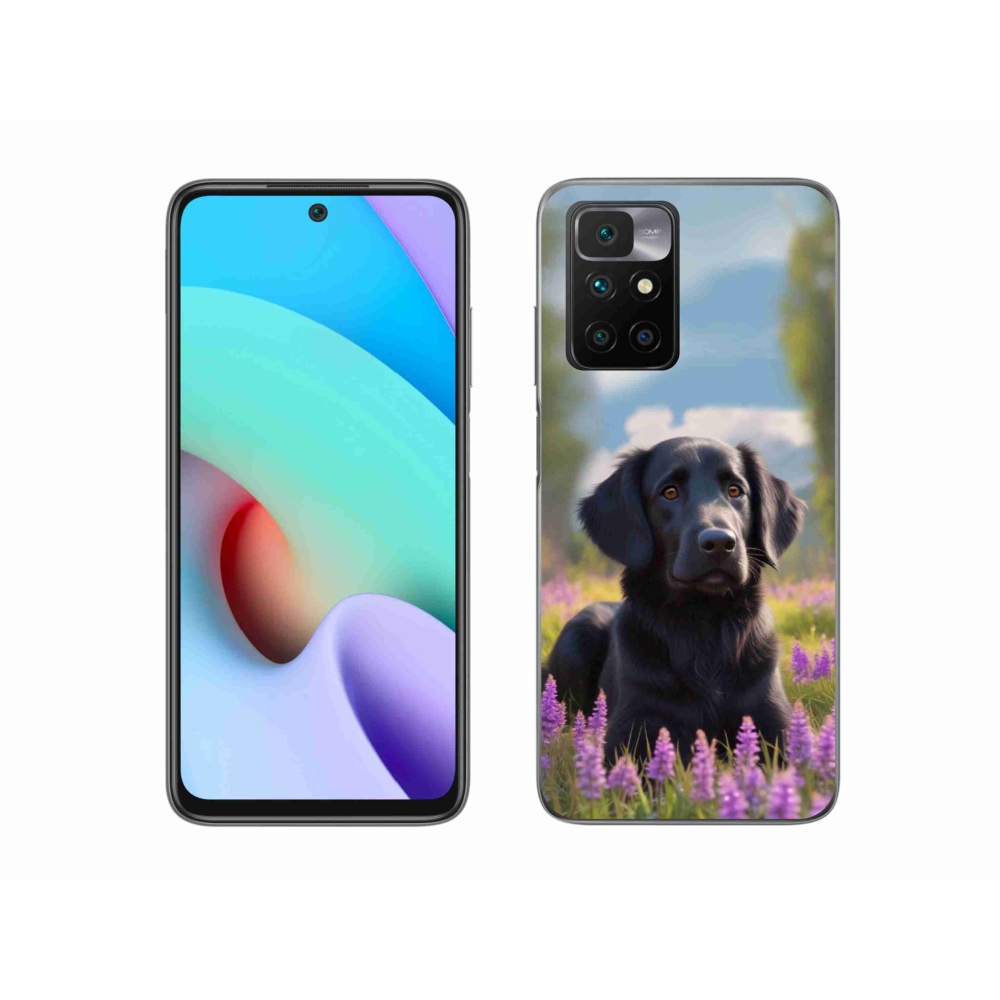 Gélový kryt mmCase na Xiaomi Redmi 10/Redmi 10 (2022) - elegantný čierny retriever
