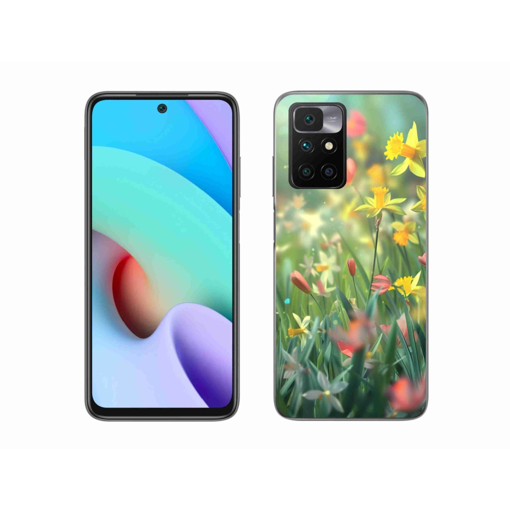 Gélový kryt mmCase na Xiaomi Redmi 10/Redmi 10 (2022) - jarné kvety