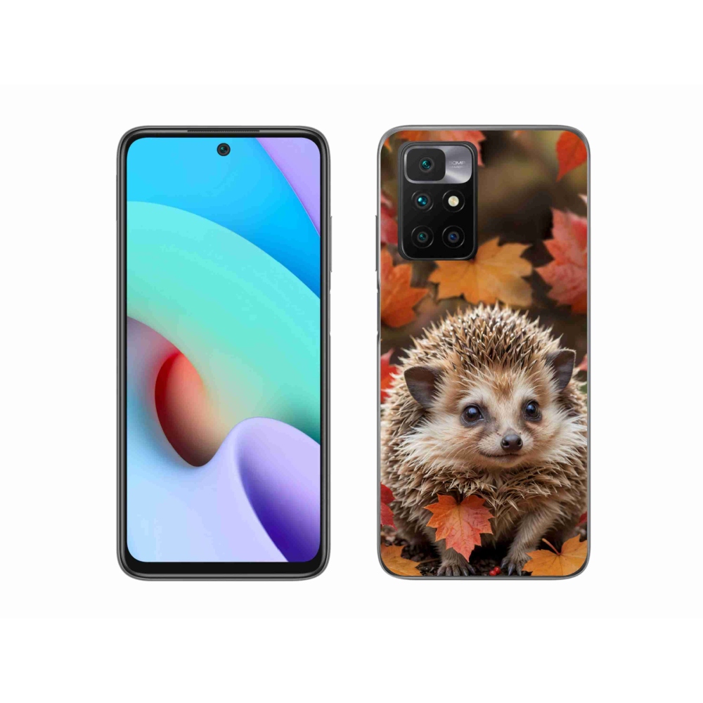 Gélový kryt mmCase na Xiaomi Redmi 10/Redmi 10 (2022) - ježko v lístia