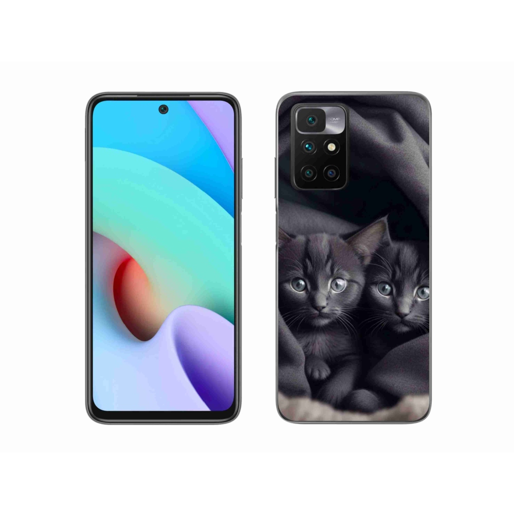 Gélový kryt mmCase na Xiaomi Redmi 10/Redmi 10 (2022) - mačacie duo