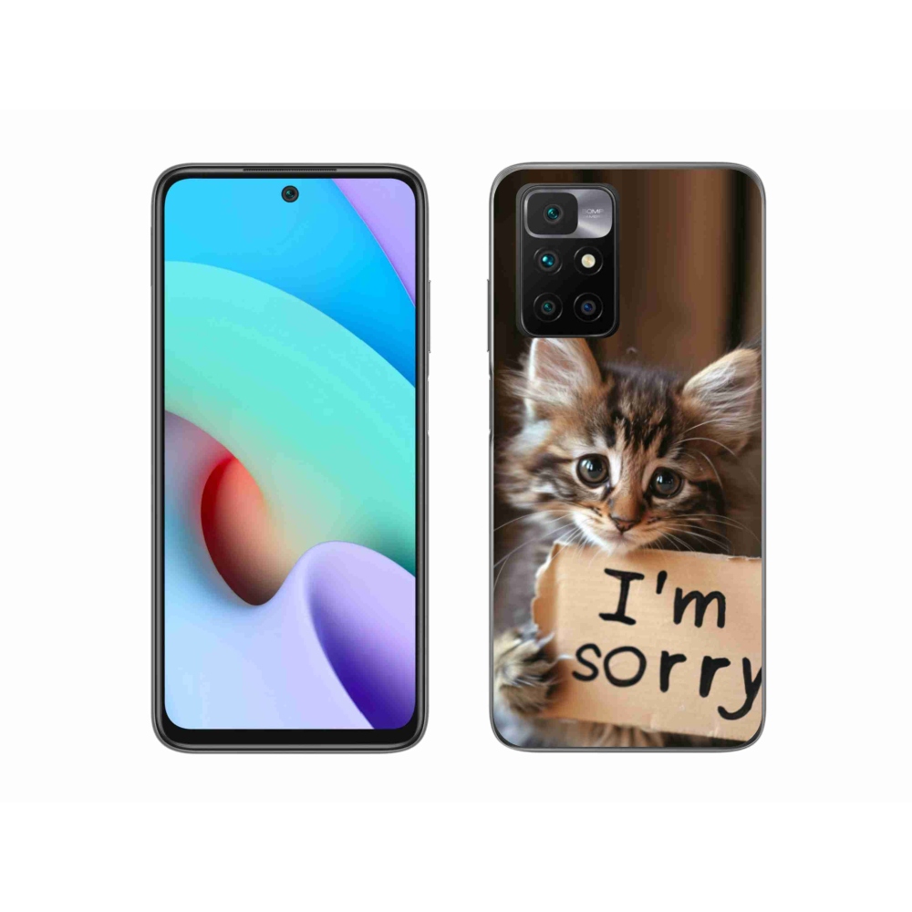 Gélový kryt mmCase na Xiaomi Redmi 10/Redmi 10 (2022) - mačacie ospravedlnenie