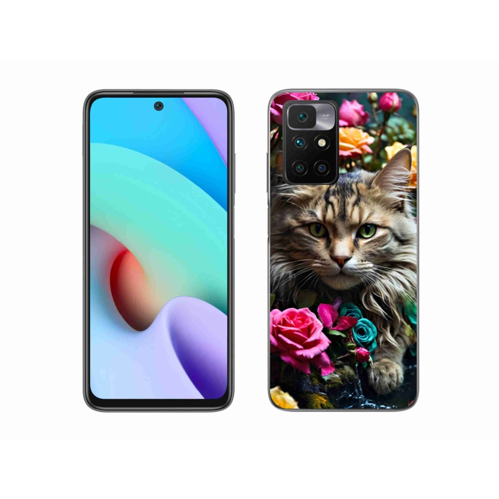 Gélový kryt mmCase na Xiaomi Redmi 10/Redmi 10 (2022) - mačacie pohľad 2