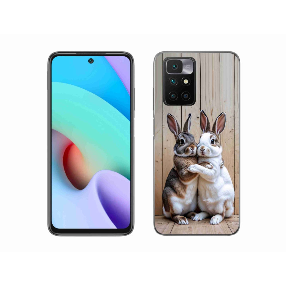 Gélový kryt mmCase na Xiaomi Redmi 10/Redmi 10 (2022) - králičie pár