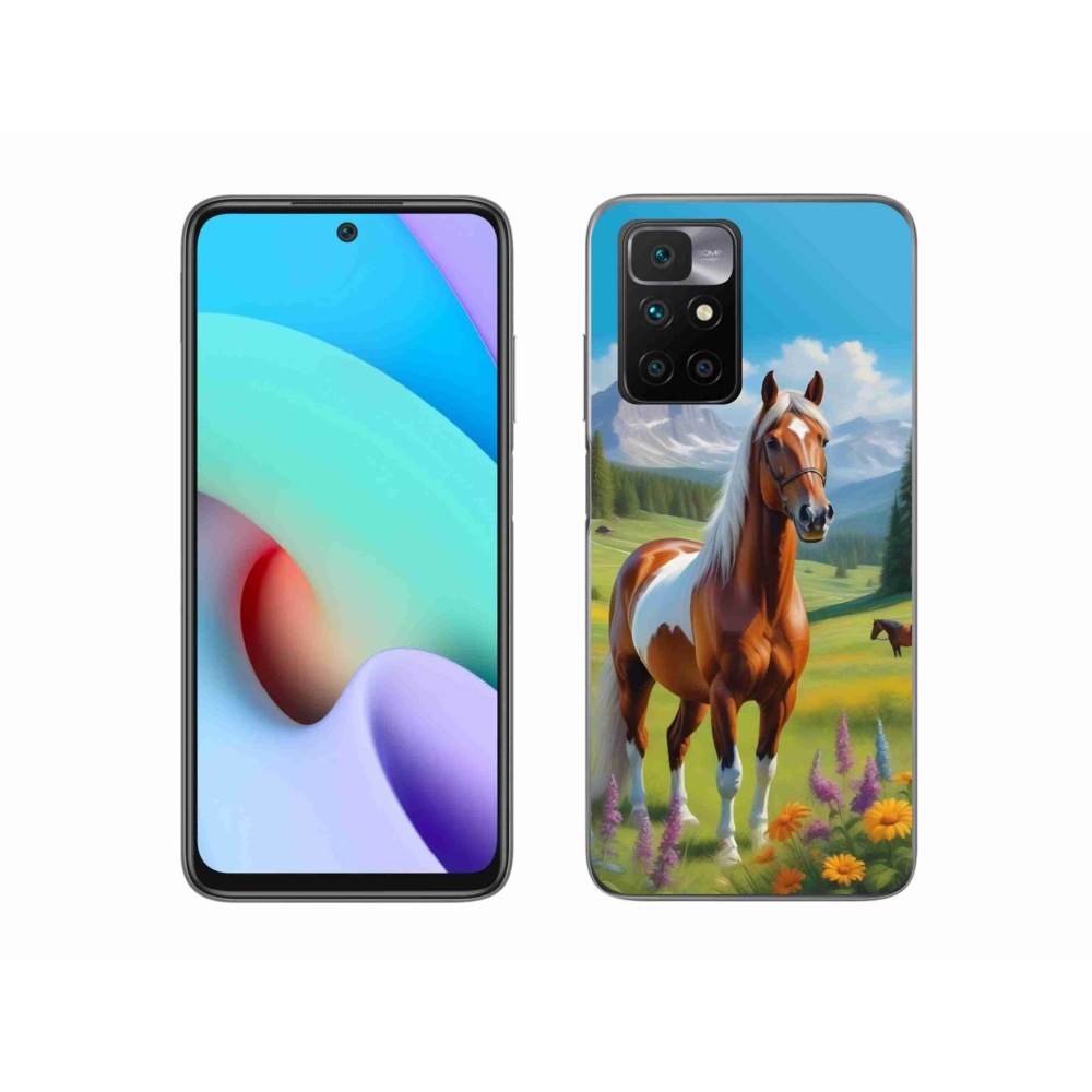 Gélový kryt mmCase na Xiaomi Redmi 10/Redmi 10 (2022) - kôň na lúke
