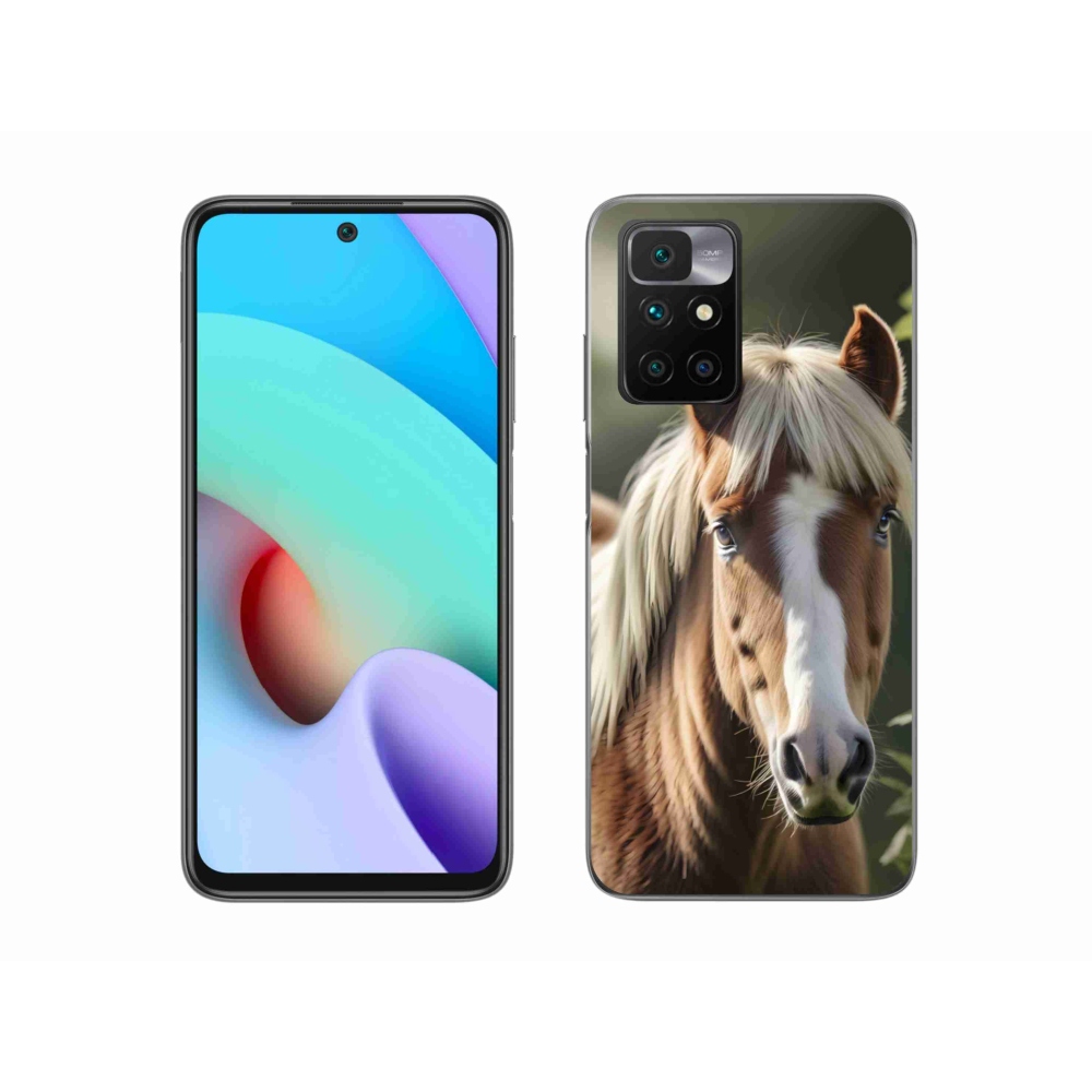 Gélový kryt mmCase na Xiaomi Redmi 10/Redmi 10 (2022) - kôň so svetlou hrivou