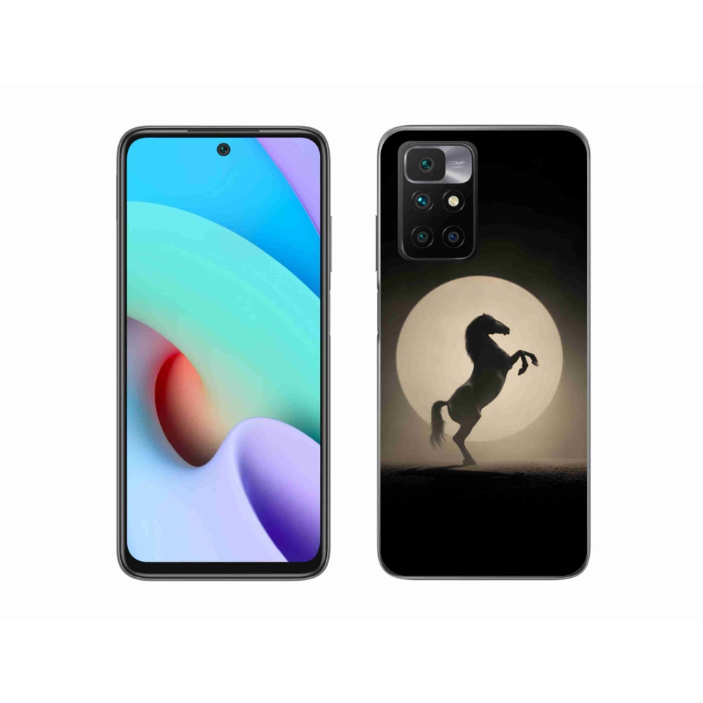 Gélový kryt mmCase na Xiaomi Redmi 10/Redmi 10 (2022) - kôň v siluete