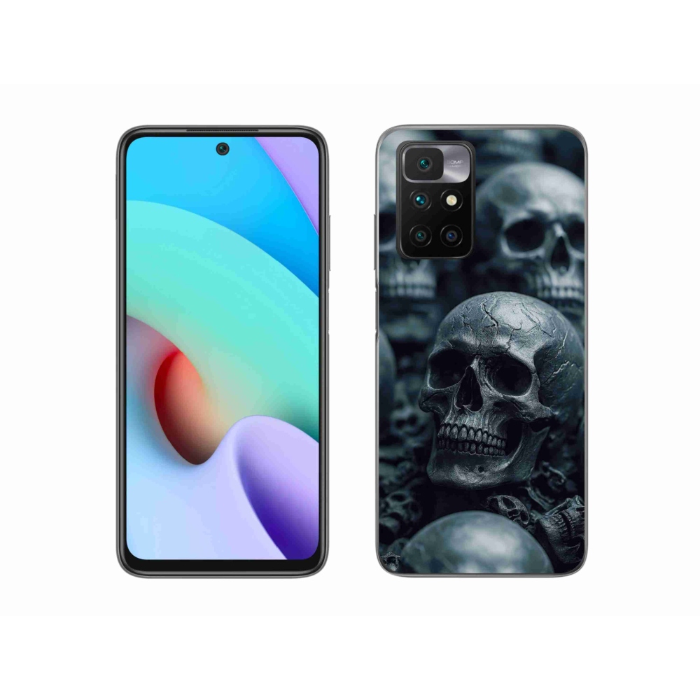 Gélový kryt mmCase na Xiaomi Redmi 10/Redmi 10 (2022) - lebka 2
