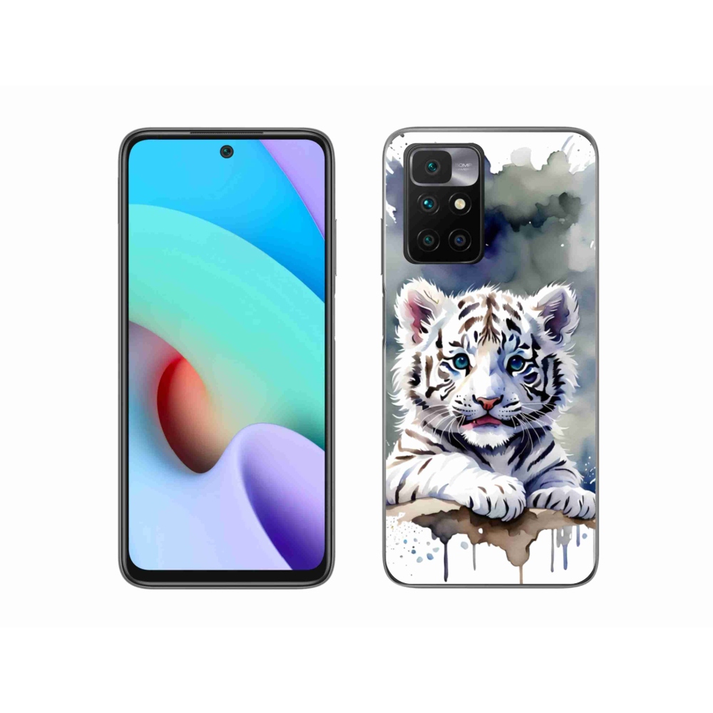 Gélový kryt mmCase na Xiaomi Redmi 10/Redmi 10 (2022) - mláďa bieleho tigra
