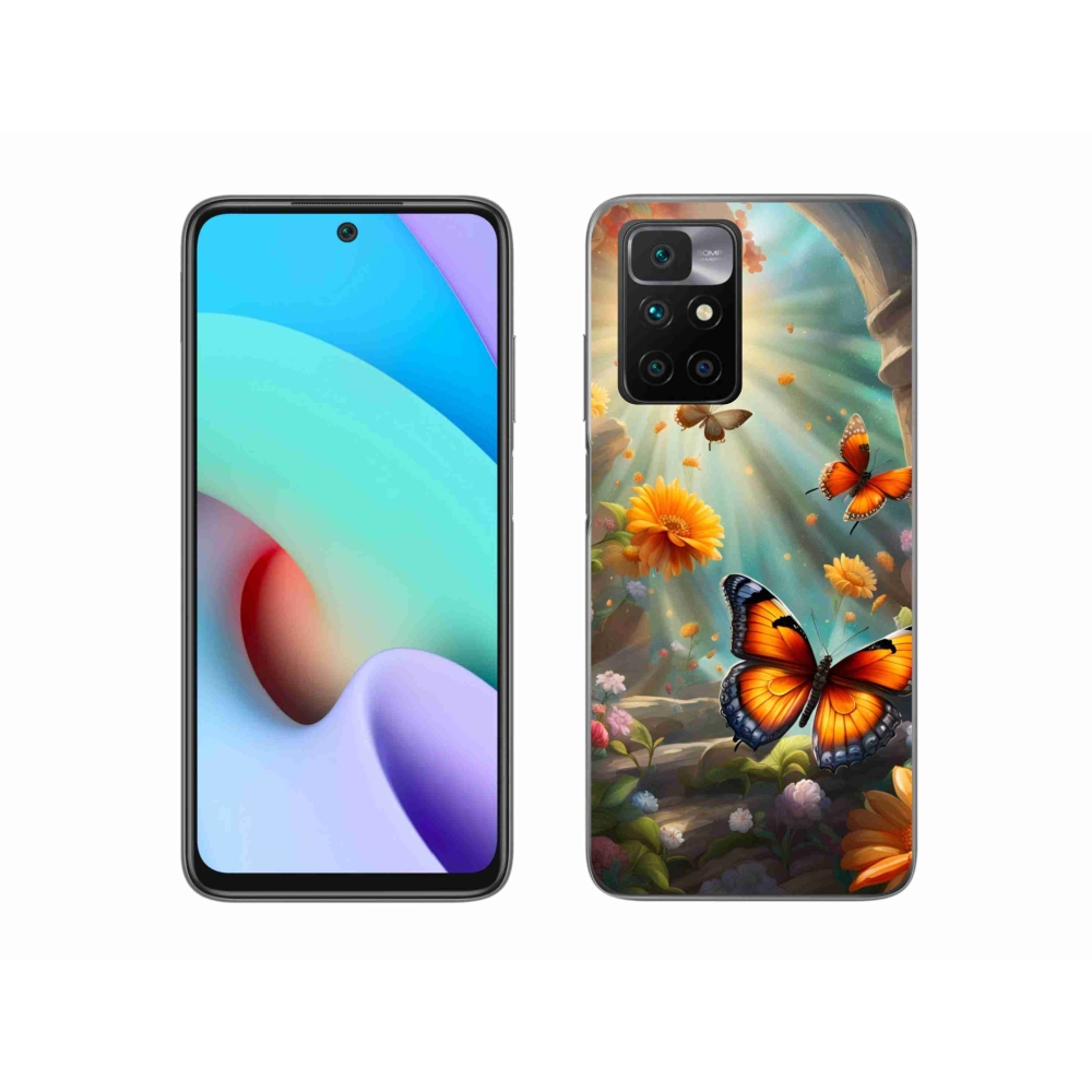 Gélový kryt mmCase na Xiaomi Redmi 10/Redmi 10 (2022) - motýlia záhrada 2