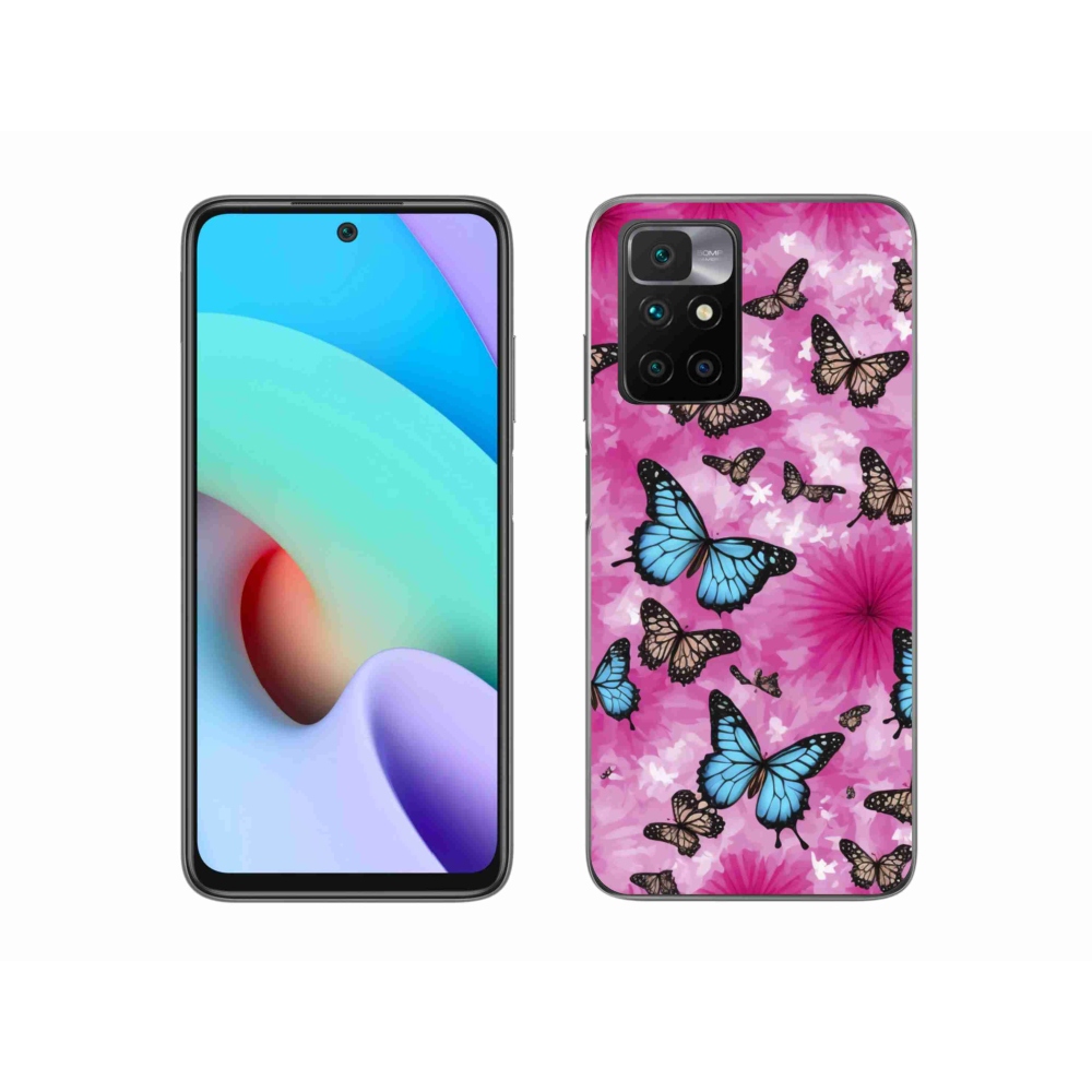 Gélový kryt mmCase na Xiaomi Redmi 10/Redmi 10 (2022) - motýlia záhrada