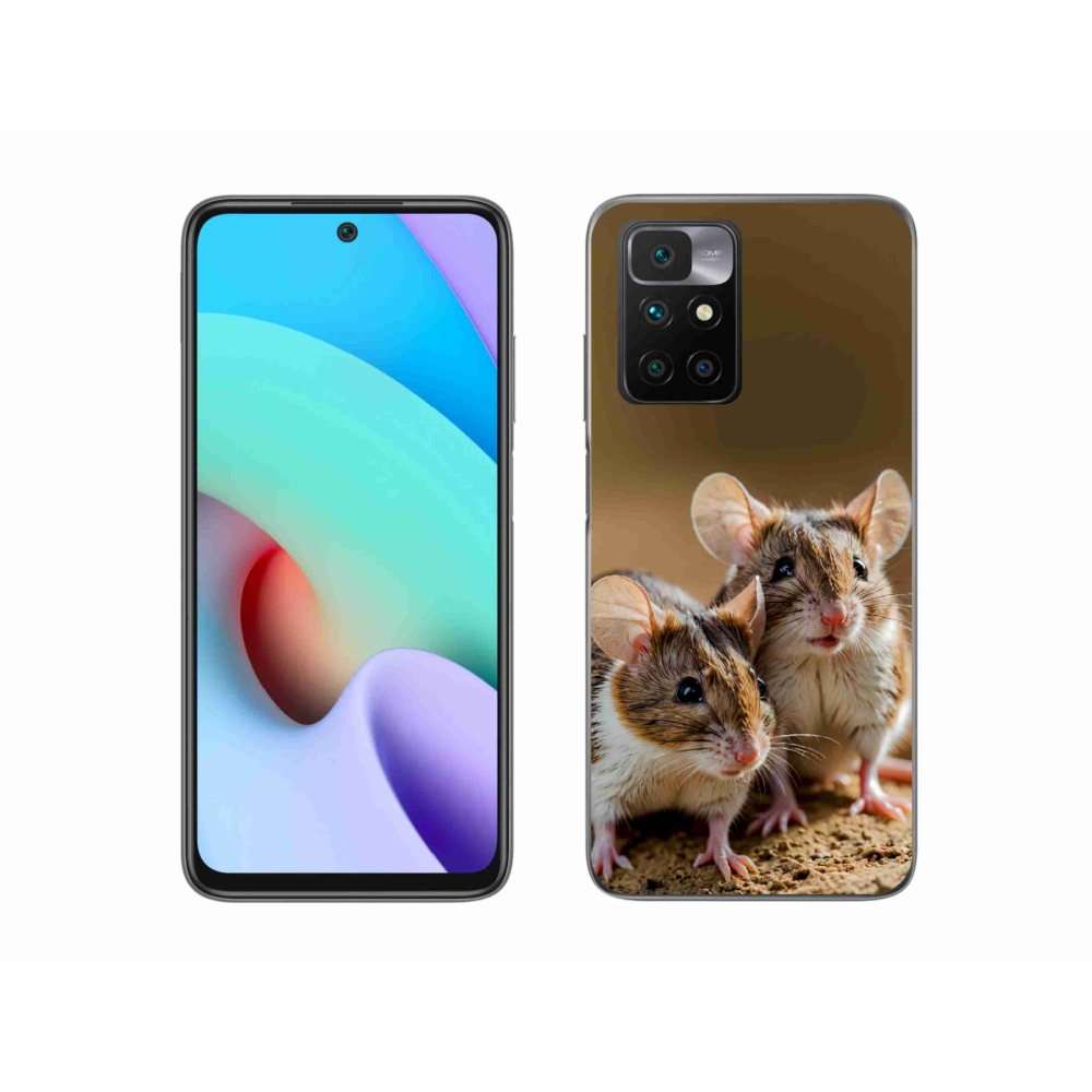 Gélový kryt mmCase na Xiaomi Redmi 10/Redmi 10 (2022) - myší duo