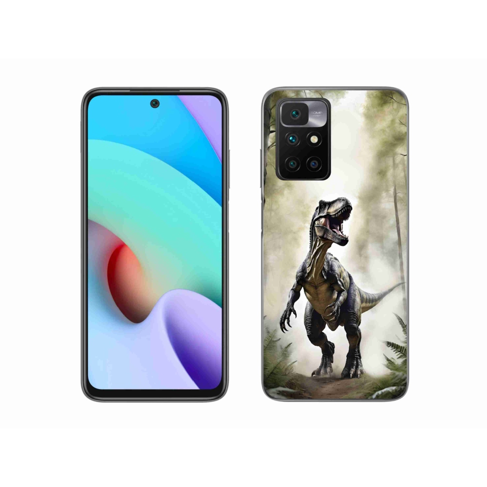 Gélový kryt mmCase na Xiaomi Redmi 10/Redmi 10 (2022) - naštvaný T-Rex