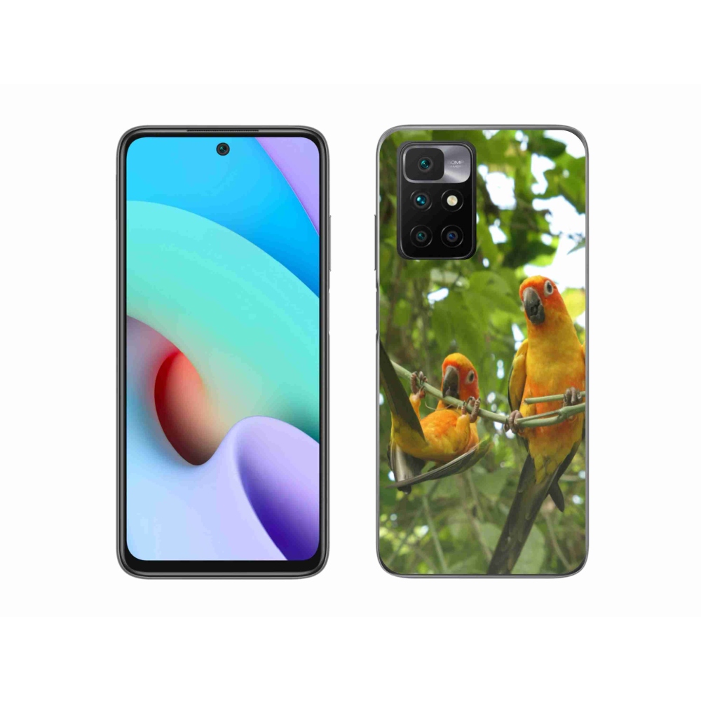 Gélový kryt mmCase na Xiaomi Redmi 10/Redmi 10 (2022) - papagáje aratingy