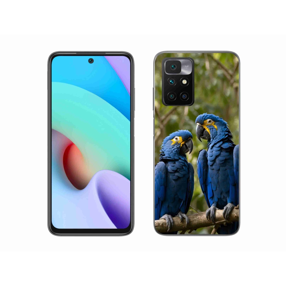 Gélový kryt mmCase na Xiaomi Redmi 10/Redmi 10 (2022) - papagájové duo
