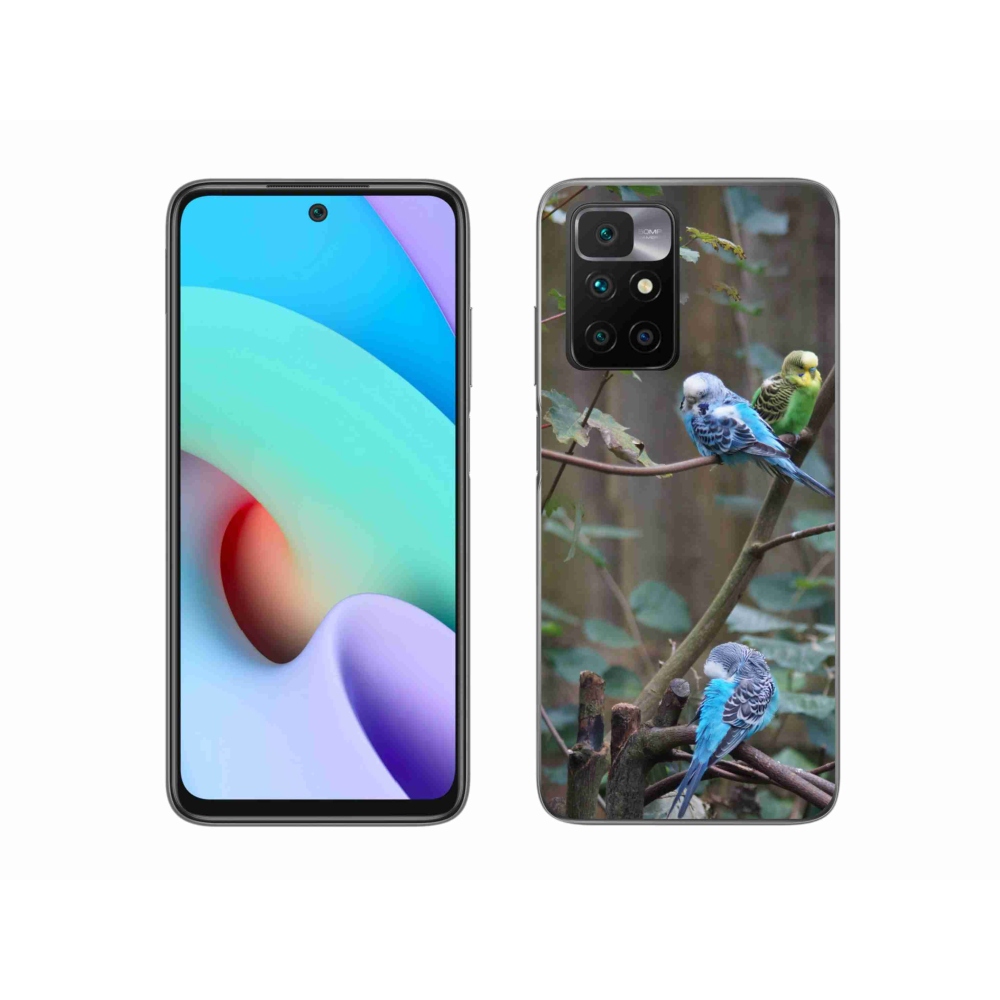 Gélový kryt mmCase na Xiaomi Redmi 10/Redmi 10 (2022) - papagáje na vetve