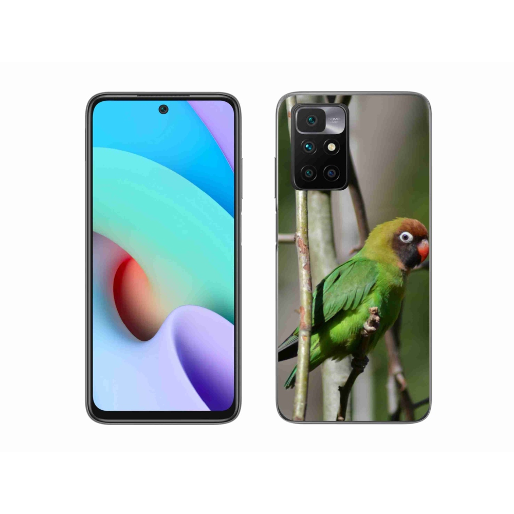 Gélový kryt mmCase na Xiaomi Redmi 10/Redmi 10 (2022) - papagáj agapornis