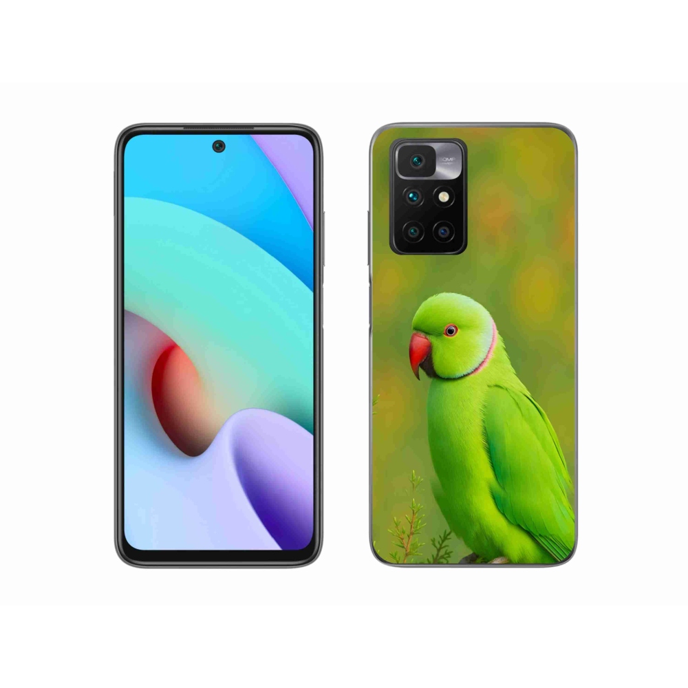 Gélový kryt mmCase na Xiaomi Redmi 10/Redmi 10 (2022) - papagáj Alexandr 2