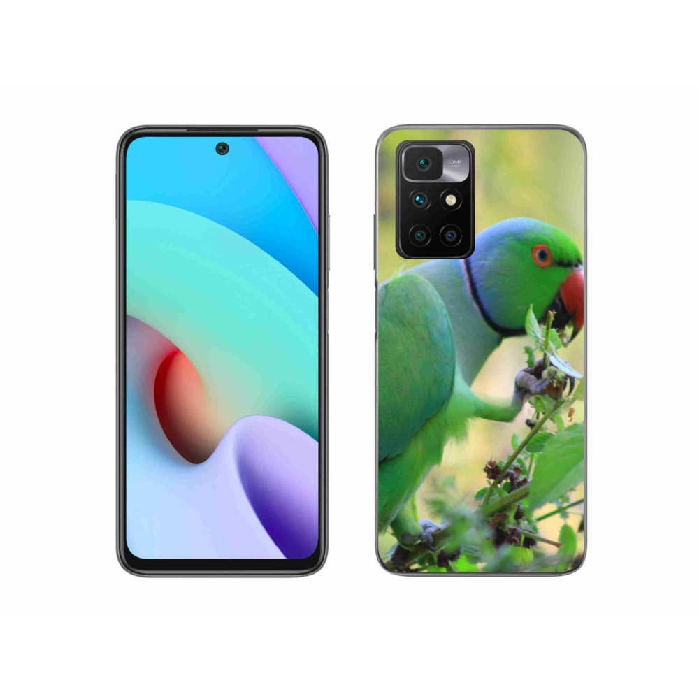 Gélový kryt mmCase na Xiaomi Redmi 10/Redmi 10 (2022) - papagáj alexandr