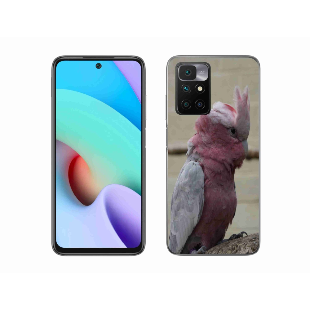 Gélový kryt mmCase na Xiaomi Redmi 10/Redmi 10 (2022) - papagáj kakadu ružový