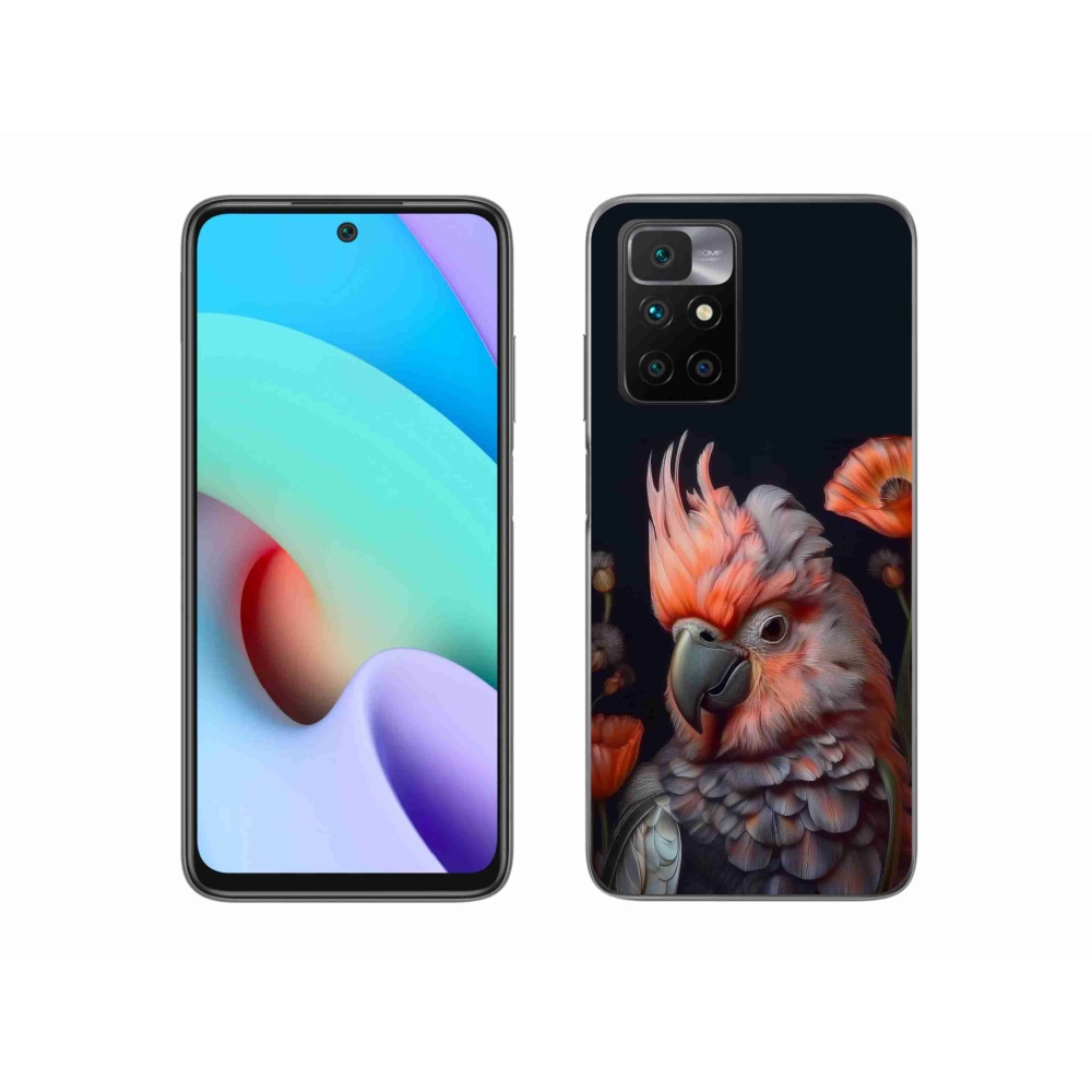 Gélový kryt mmCase na Xiaomi Redmi 10/Redmi 10 (2022) - papagáj kakadu vo farbách