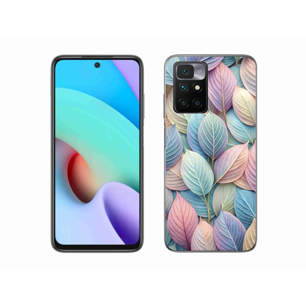 Gélový kryt mmCase na Xiaomi Redmi 10/Redmi 10 (2022) - pastelové listy