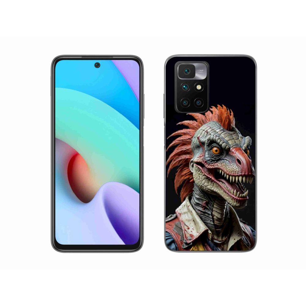Gélový kryt mmCase na Xiaomi Redmi 10/Redmi 10 (2022) - punk dinosaurus