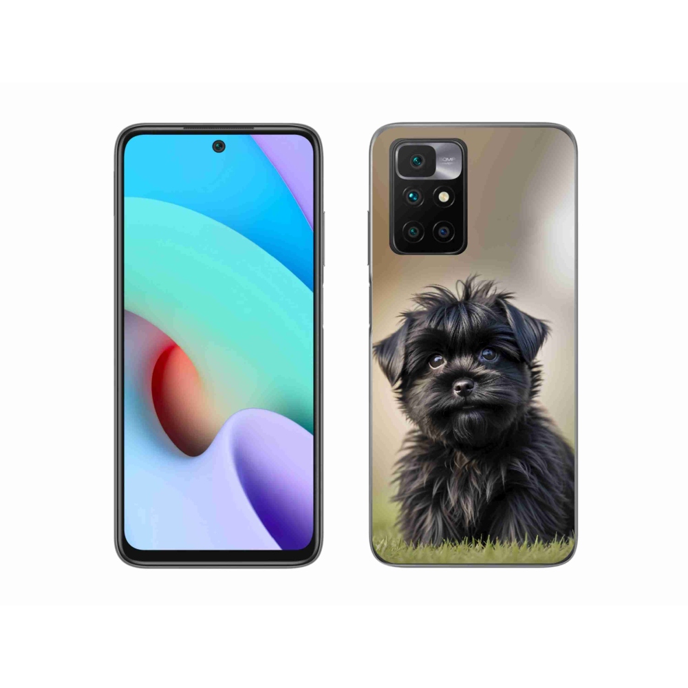 Gélový kryt mmCase na Xiaomi Redmi 10/Redmi 10 (2022) - roztomilý čierny psík