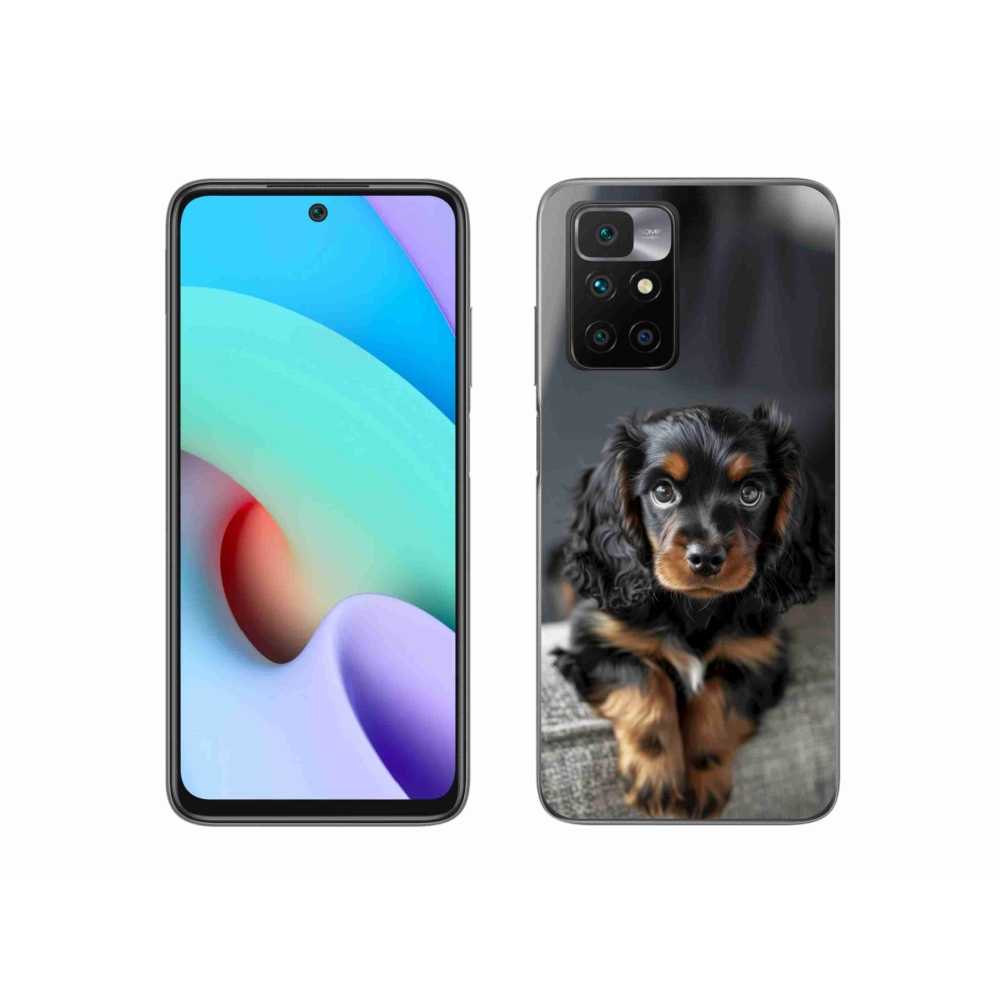Gélový kryt mmCase na Xiaomi Redmi 10/Redmi 10 (2022) - roztomilý dlhosrstý jazvečík