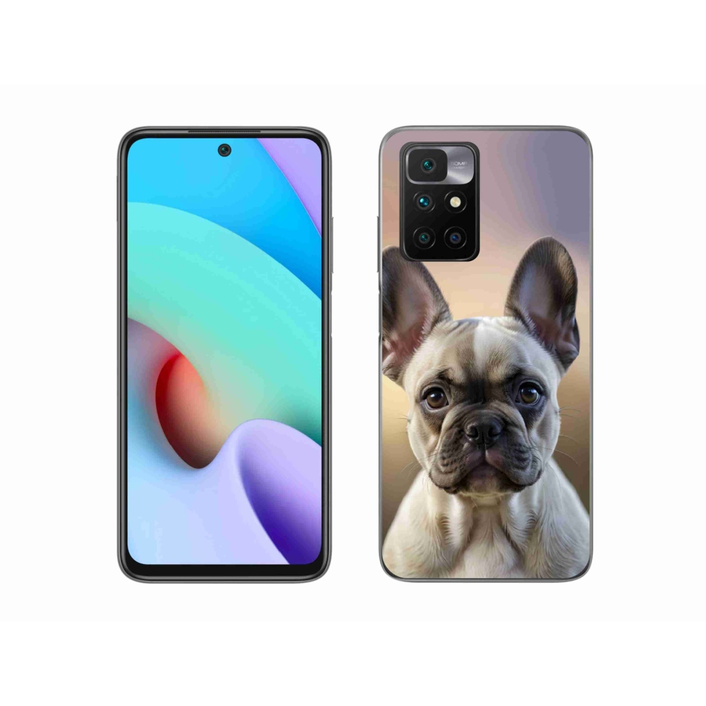 Gélový kryt mmCase na Xiaomi Redmi 10/Redmi 10 (2022) - roztomilý francúzsky buldoček