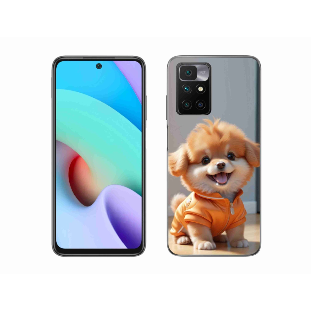 Gélový kryt mmCase na Xiaomi Redmi 10/Redmi 10 (2022) - roztomilý pomeranian v mikine