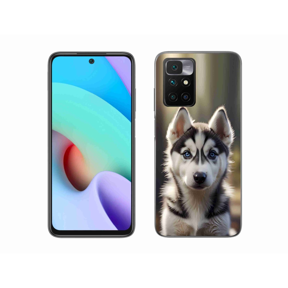 Gélový kryt mmCase na Xiaomi Redmi 10/Redmi 10 (2022) - roztomilý sibírsky husky