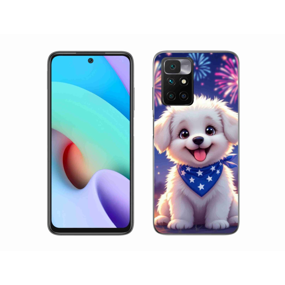 Gélový kryt mmCase na Xiaomi Redmi 10/Redmi 10 (2022) - slávnostné šteňa