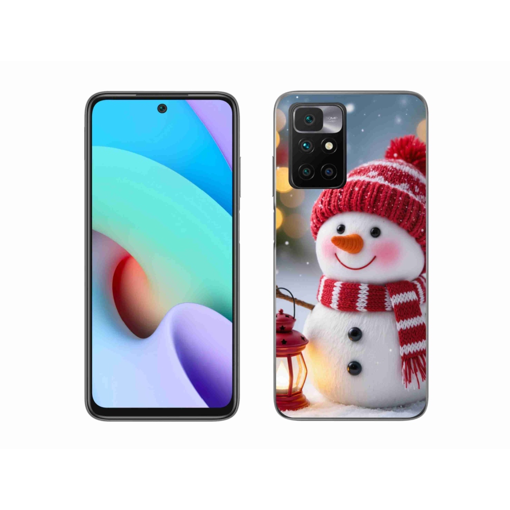 Gélový kryt mmCase na Xiaomi Redmi 10/Redmi 10 (2022) - snehuliak 2