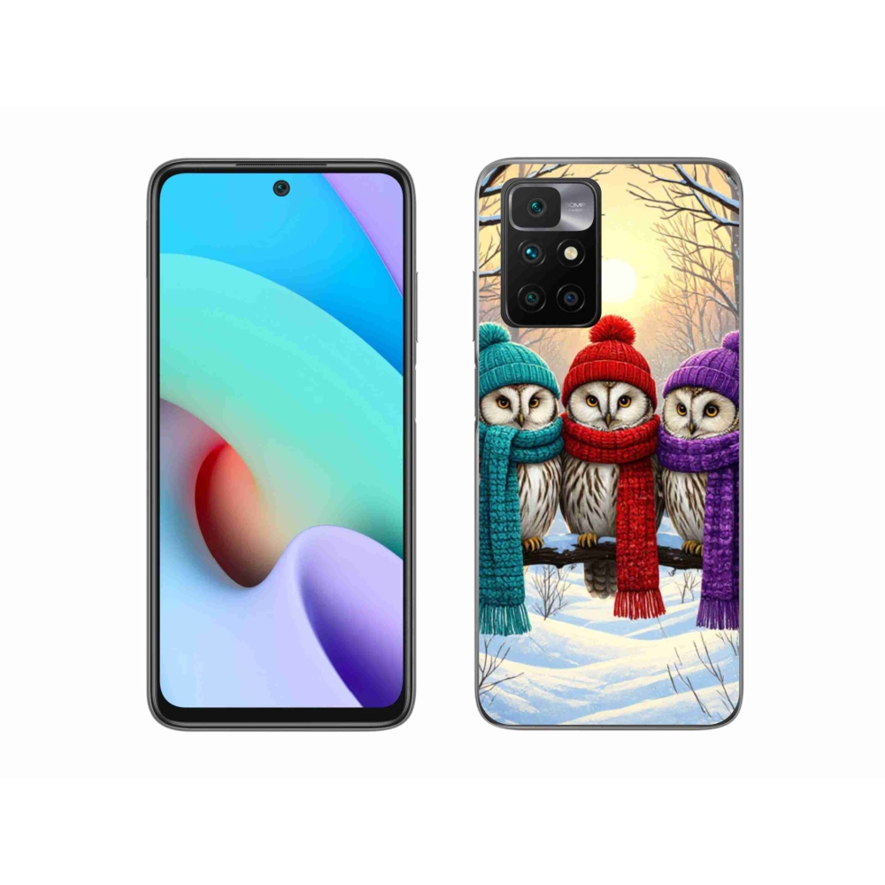 Gélový kryt mmCase na Xiaomi Redmi 10/Redmi 10 (2022) - soví priatelia