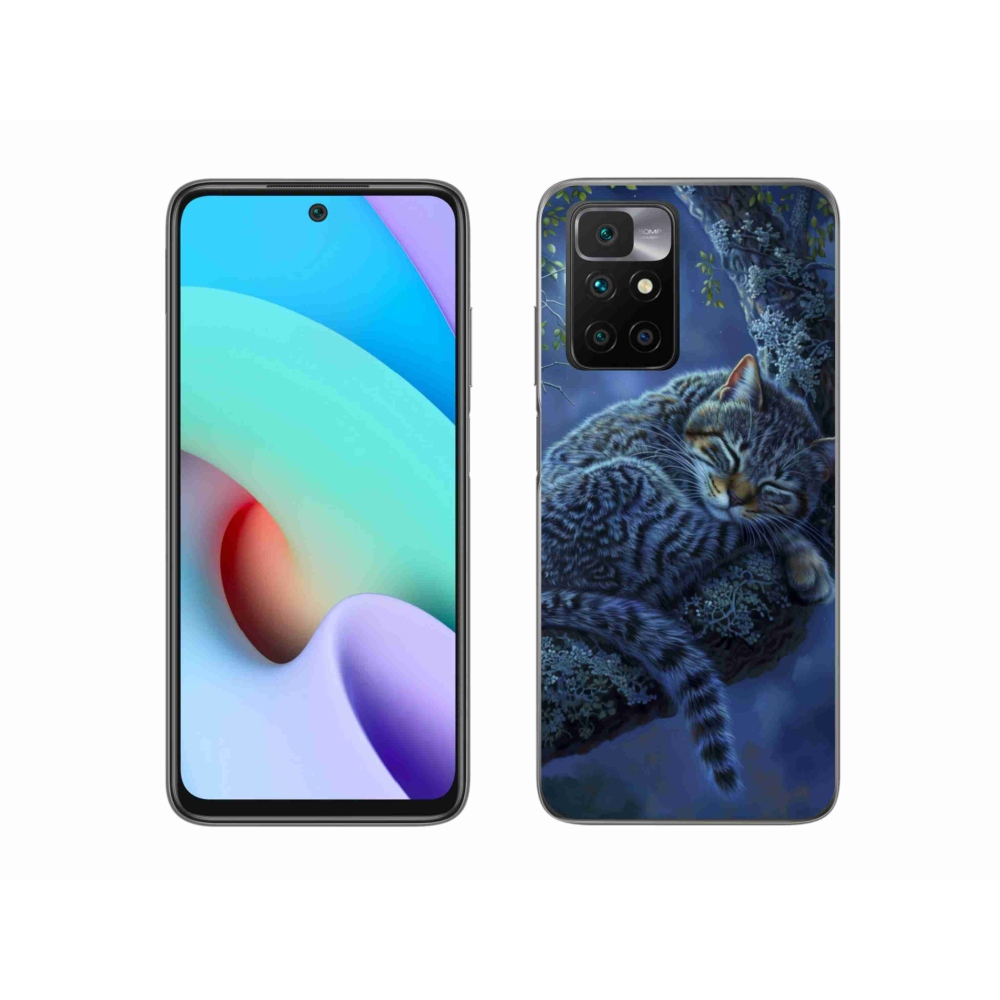 Gélový kryt mmCase na Xiaomi Redmi 10/Redmi 10 (2022) - spiaca mačka