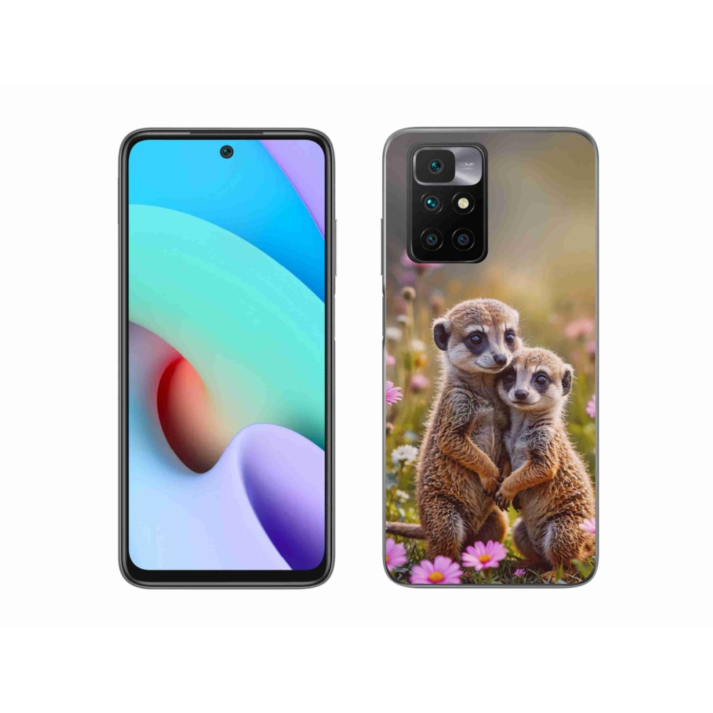 Gélový kryt mmCase na Xiaomi Redmi 10/Redmi 10 (2022) - surikatí duo