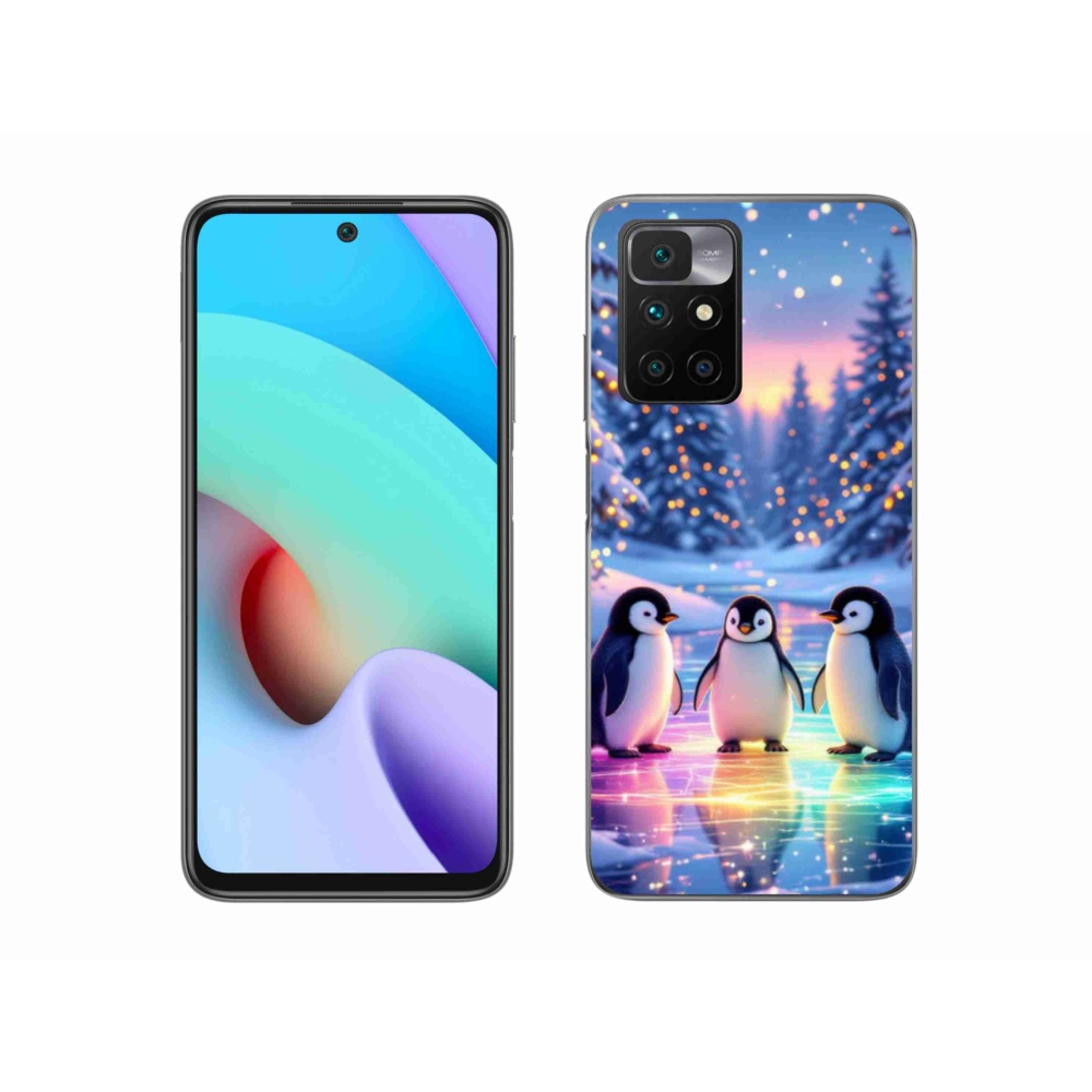 Gélový kryt mmCase na Xiaomi Redmi 10/Redmi 10 (2022) - tučniaky