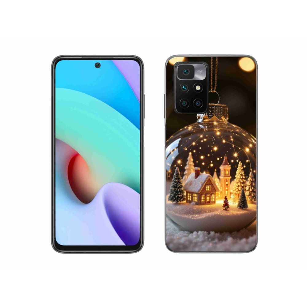 Gélový kryt mmCase na Xiaomi Redmi 10/Redmi 10 (2022) - vianočné gule 3