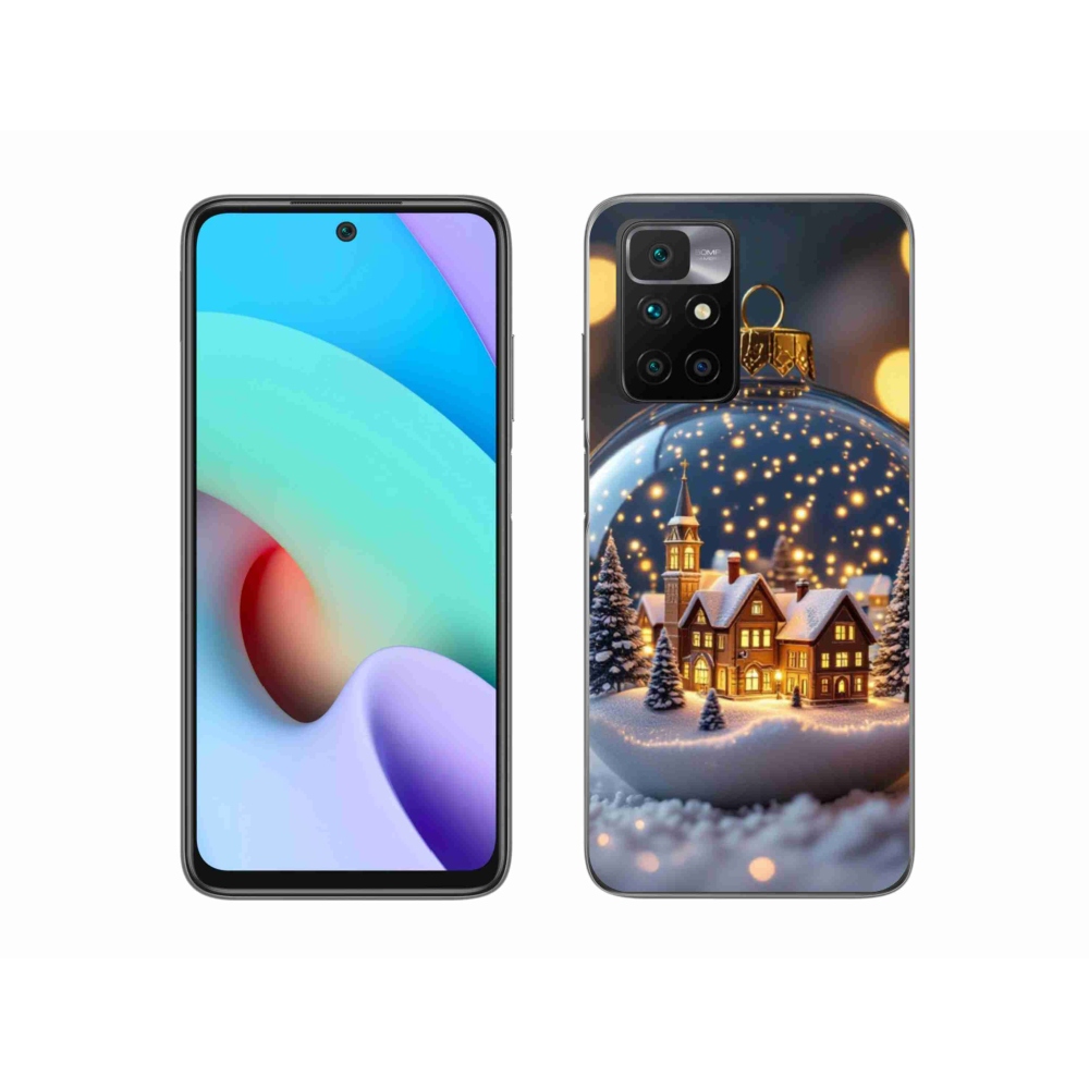 Gélový kryt mmCase na Xiaomi Redmi 10/Redmi 10 (2022) - vianočné gule 4