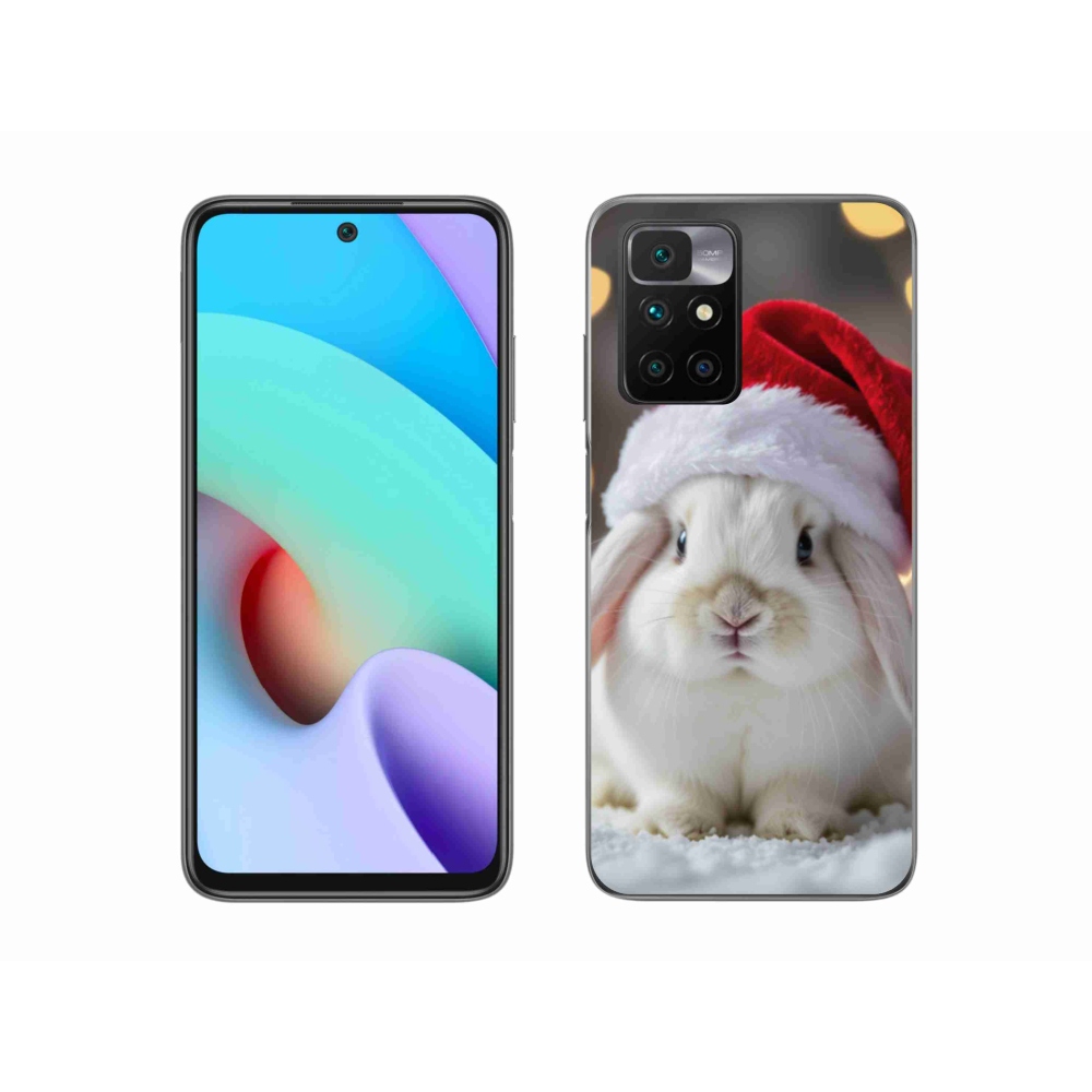 Gélový kryt mmCase na Xiaomi Redmi 10/Redmi 10 (2022) - vianočný králik