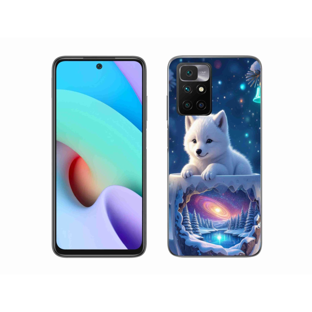 Gélový kryt mmCase na Xiaomi Redmi 10/Redmi 10 (2022) - vianočné šteňa