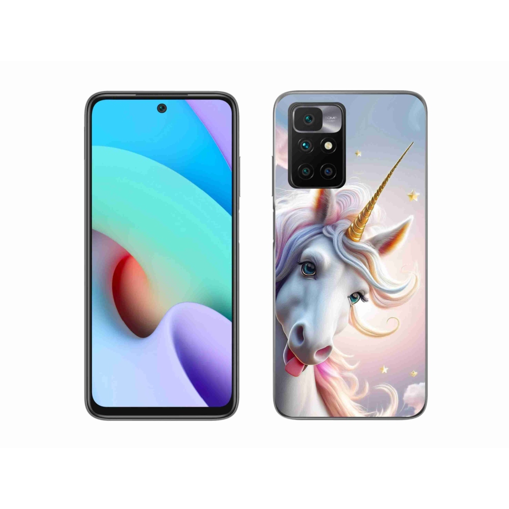 Gélový kryt mmCase na Xiaomi Redmi 10/Redmi 10 (2022) - veselý jednorožec