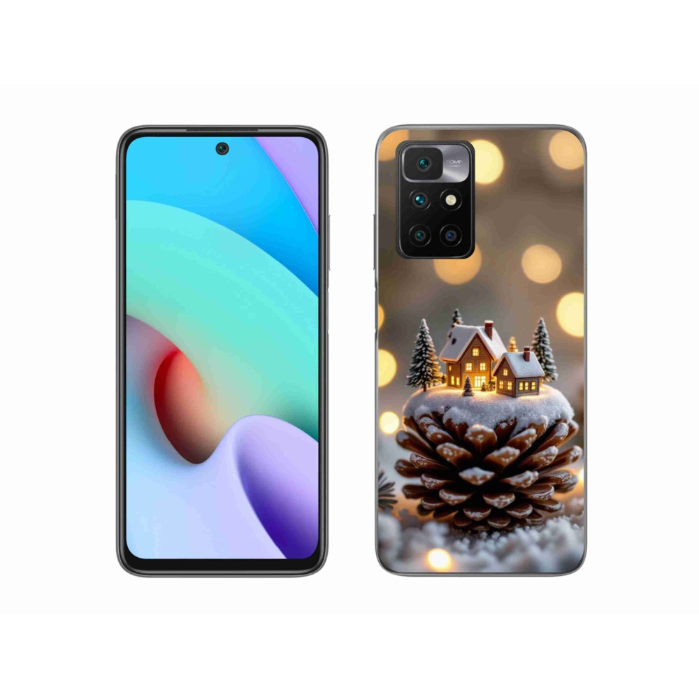 Gélový kryt mmCase na Xiaomi Redmi 10/Redmi 10 (2022) - zimná dedinka