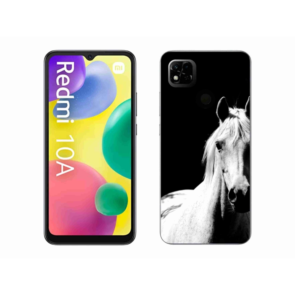 Gélový kryt mmCase na Xiaomi Redmi 10A - biely kôň 5