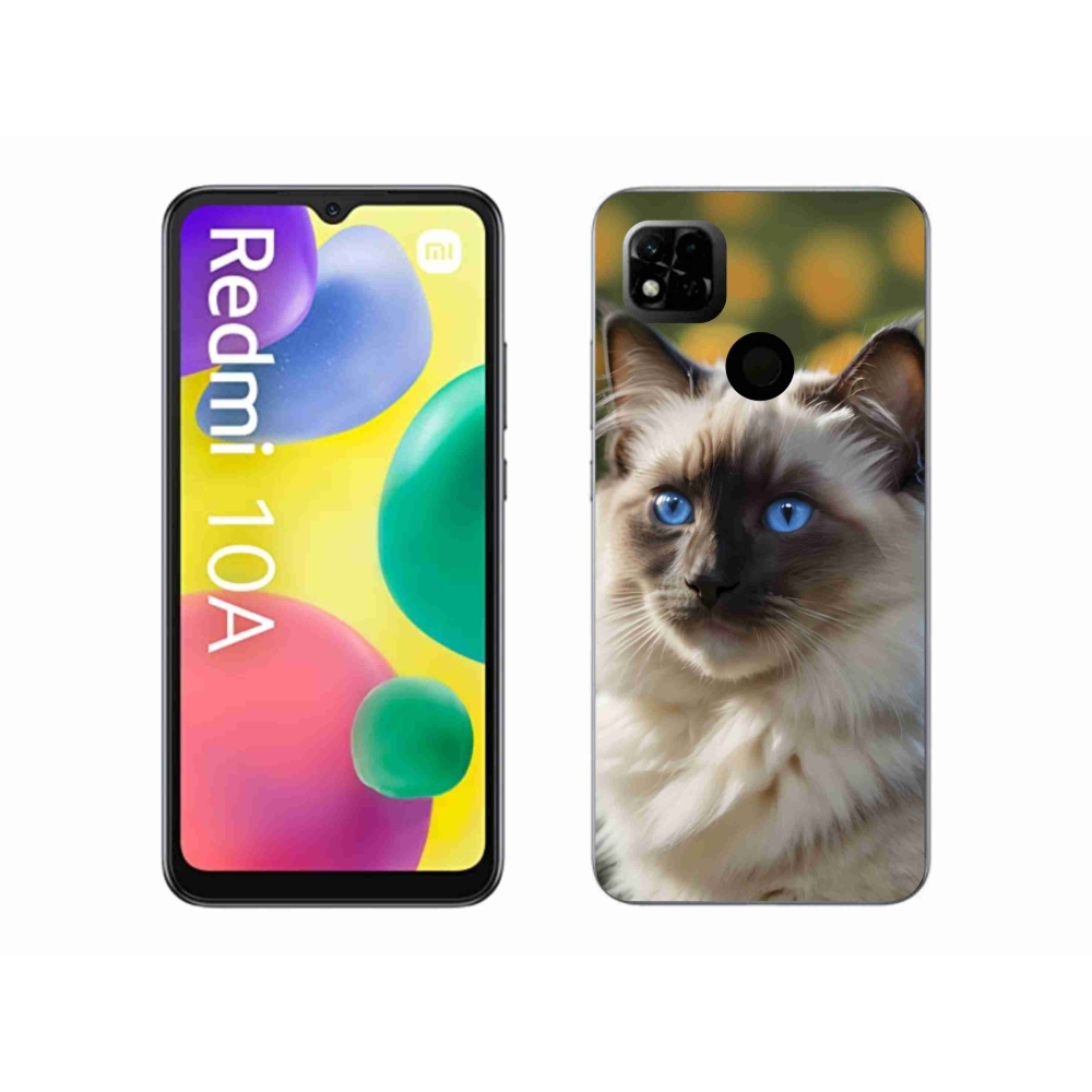 Gélový kryt mmCase na Xiaomi Redmi 10A - biely ragdoll