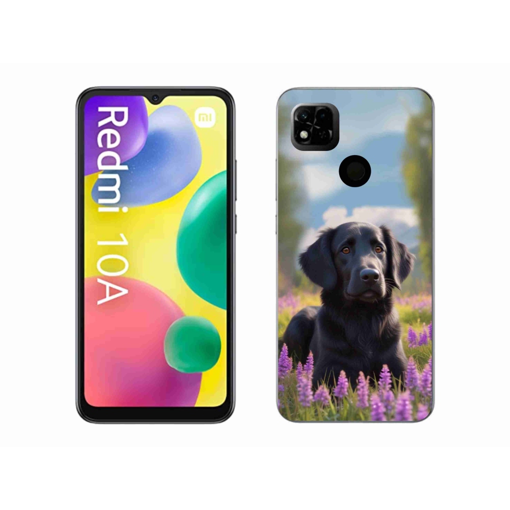 Gélový kryt mmCase na Xiaomi Redmi 10A - elegantný čierny retriever